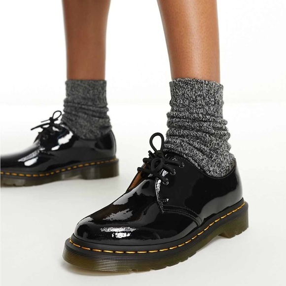 Dr. Martens Shoes - Dr. Martens Women’s SZ.8 Black  Patent Leather 1461  Oxford 3 Eye Shoes New